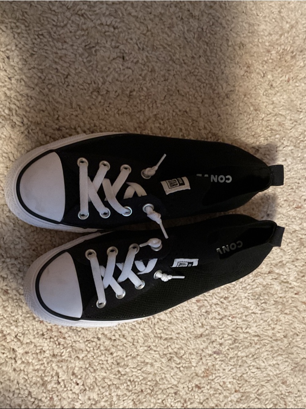Converse women’s  Black and White Low Top Canvas Sneakers